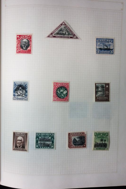 Liberia Lot 1800s to 1970s Popular Stamp Issue Collection