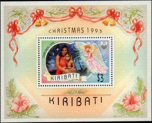 Kiribati #613-617, Complete Set(5), 1993, Christmas, Never Hinged