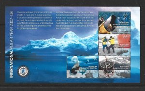 AUSTRALIAN  ANTARCTIC TERRITORY - 2008 POLAR YEAR SS - SCOTT 143b - MNH