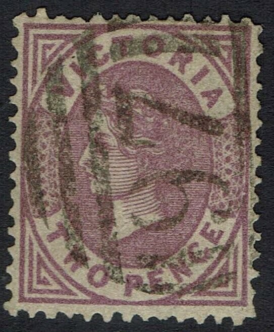 VICTORIA 1878 QV 2D ON BROWN EMERGENCY PAPER USED 