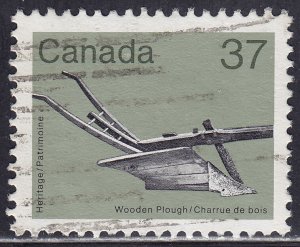 Canada 927 Wooden Plough 37¢ 1983