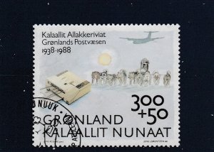 Greenland  Scott#  B13  Used  (1988 Greenland Post Office, 50th Anniversary)