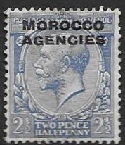 GB Morocco 223  1931  2 1/2 d fine used