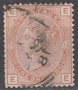 Great Britain #65 Plate 13  F-VF Used   CV $700.00  (A8739)