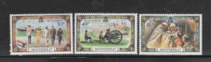 MONTSERRAT #363-365 1977 REIGN OF QEII 25TH ANNIV. MINT VF NH O.G aa+