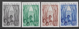 Suriname # B58-61    Local Children   (4)  Mint NH