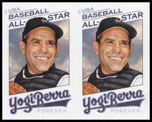 US 5608a MLB All-Star Yogi Berra imperf NDC horz pair (2 stamps) MNH 2021 