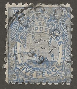 Fiji (1893) - Scott # 58,   Used