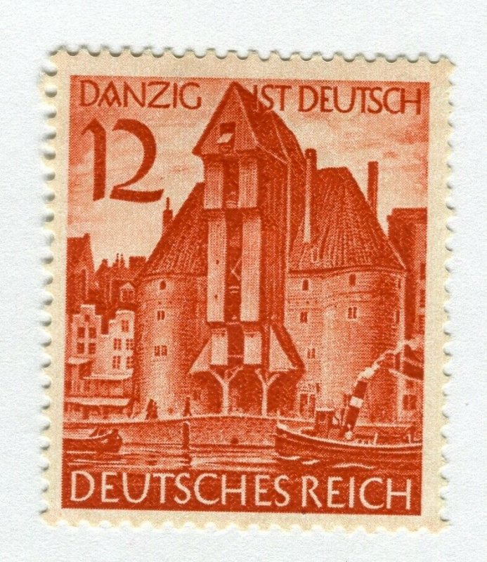 GERMANY; 1939 early Third Reich issue Mint hinged value, Danzig Occ