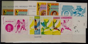 Guinea Eq 13 MNH values Football/ proofs