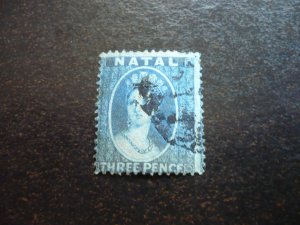 Stamps - Natal - Scott# 12 - Used Part Set of 1 Stamp