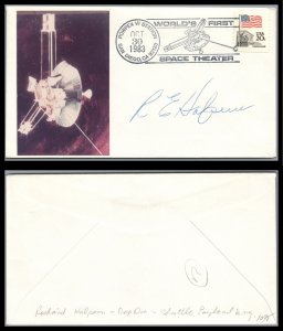 US 1983 Cover World's First Space Theater Signed R.E.Halperm