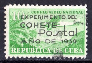 Cuba 1939 Sc#C31 POSTAL ROCKET FLIGHT Single USED