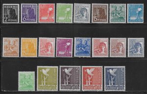 Germany 557-77, 571a Workers set MNH