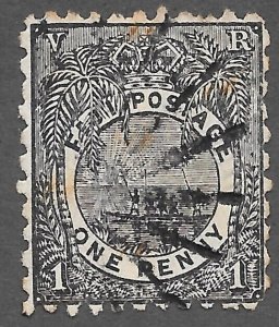 Fiji (1893) - Scott # 54,   Used