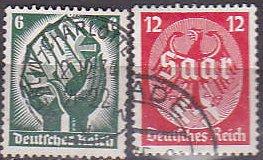Germany 444-5 1934 Saar Cpl Used