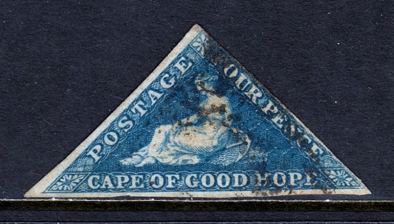 Cape of Good Hope - Scott #4 - Used - Pencil/rev. - SCV $85