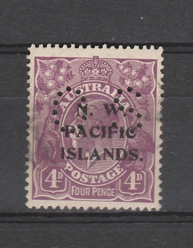 NWPI NEW GUINEA 1919 KGV  OS 4D VIOLET