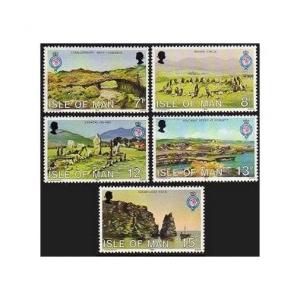 Isle Of Man 163-167,Mnh.michel 159-163. Geographical