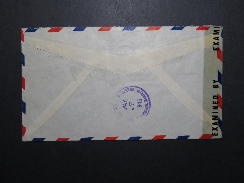 Honduras 1945 Censor Cover to Ohio (I) - Z12003