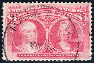 Scott 244, Light Cancel, BEAUTIFUL Appearance!