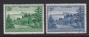 Norfolk Island, Scott 23-24 (SG 6a, 12a), used
