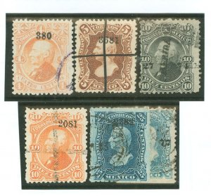 Mexico #105-109 Used Single