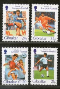 Gibraltar 1996 Football Teams Germany France Holland Denmark Sc 707-10 MNH # ...