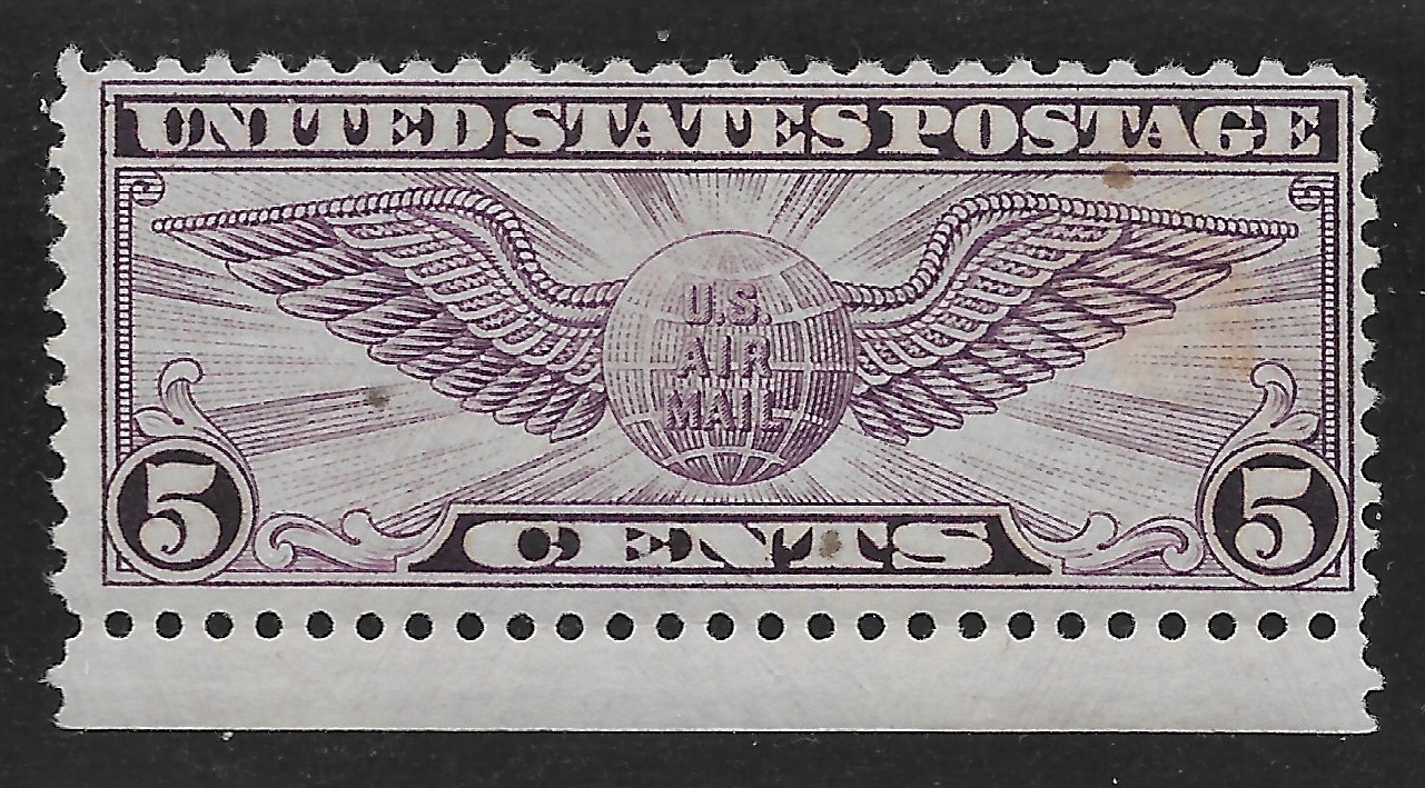 US C16 5c Winged Globe MHR United States, Air Mail Stamp / HipStamp