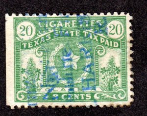 Texas State Revenue, Cigarettes SRS # C12 used  Lot 230717