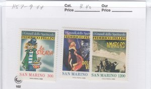 San Marino 1157-9 Cinema mnh