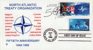 US 3354 FDC NATO 50th Anniversary Dual with Canada SSC cachet ZAYIX 1223M0262