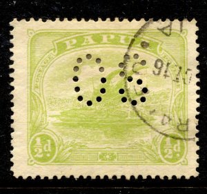 Papua Stamp #50 USED VFU SINGLE - PERFORATED ` OS `