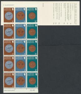 Guernsey £1.20p Booklet issued 1980 SG 180b  pane of 1979 Definitives see scan