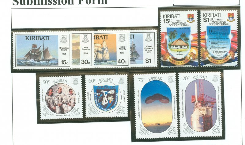 Kiribati #511-520 Mint (NH) Single (Complete Set) (Space)