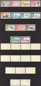 Ascension SG57/69 1956 Set of 13 U/M Cat 150 pounds