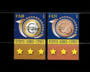 Cyprus 2009 - Universal Postal Union  - Set of 2 Stamps - Scott #570-3 - MNH