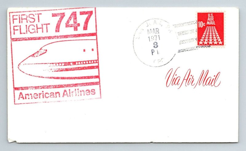 1971 First Flight American Airlines - San Juan, PR - F8736