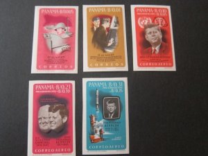 Panama 1965 Sc 461-461D imperf. John F Kennedy set MNH