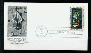 FIRST DAY COVER #1386 William Harnett American Artist 6c ARTMASTER U/A FDC 1969