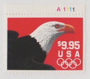 U.S. Scott #2541 Bald Eagle Stamp - Mint NH Plate Number Single