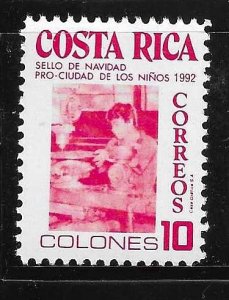 Costa Rica 1992 Chirstmas Boy in workshop Sc RA111 MNH A2523