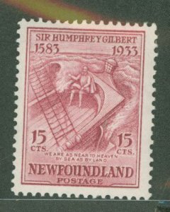 Newfoundland #222 Unused Single