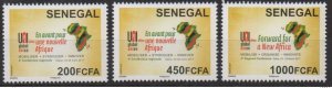 Senegal 2017 Mi. ? 4th Conference UNI Africa Global Union map map map map-