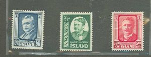 Iceland #284-286 Unused Single (Complete Set)