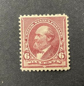 UNITED STATES #224, 1890-6 cent brown red, Very Fine, MLH. CV $50.00.