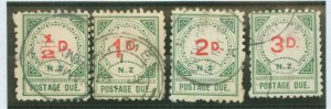 New Zealand #J1-J4 Used Single