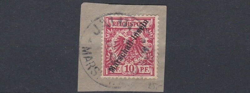 MARSHALL  ISLANDS  1897 - 00  S G G3  10PF  CARMINE  USED   CAT £120  