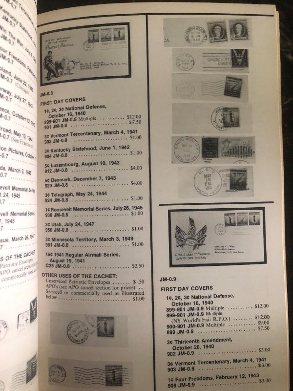 1977 Minkus FDC & Patriotic Cachet Catalogue By Dr RichArd A Monty MXE