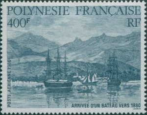 French Polynesia 1986 Sc#C218,SG484 400f Arrival of Sailing Ships MNH